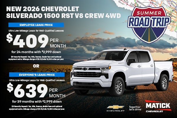 New 206 Chevrolet Silverado 1500 RST V8 Crew 4WD