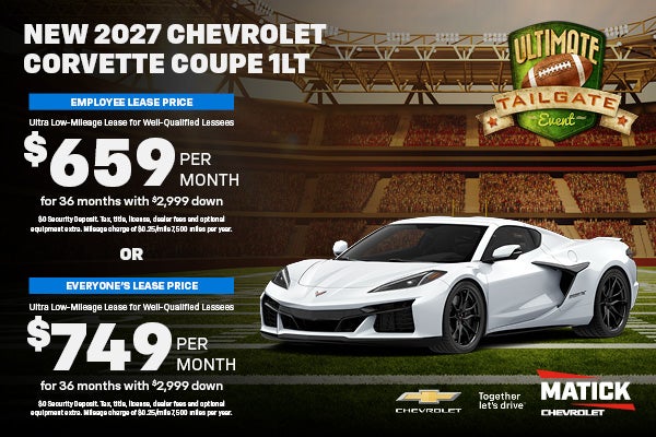 New 2027 Chevrolet Corvette Coupe 1LT