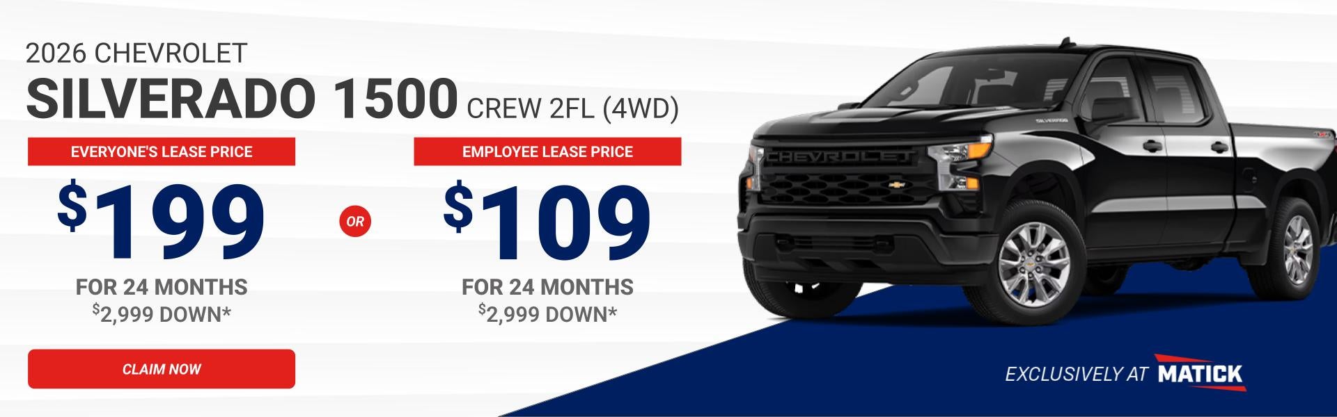 Lease a Silverado 1500 from Matick