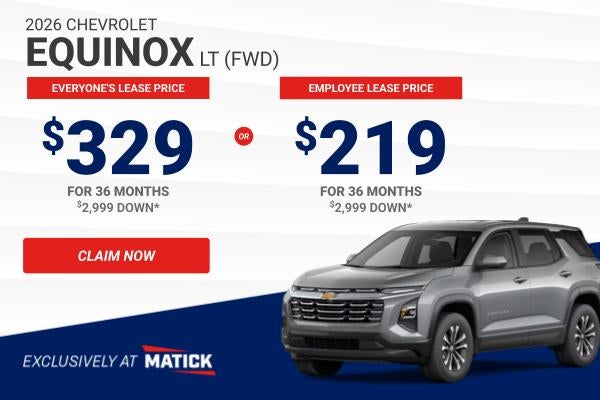 Lease a Equinox from Matick Chevrolet