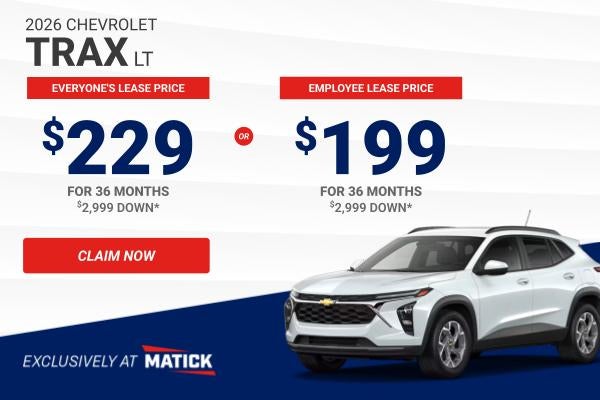Lease a Trax from Matick Chevrolet