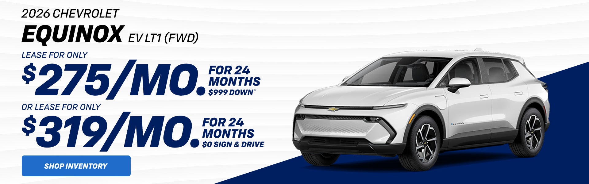 $275/mo Equinox EV LT1 Lease