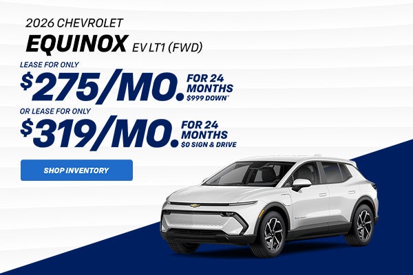 $275/mo Equinox EV LT1 Lease